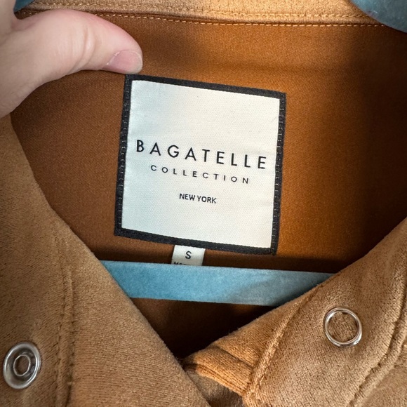 Tan Faux Suede Jacket - Picture 5 of 6